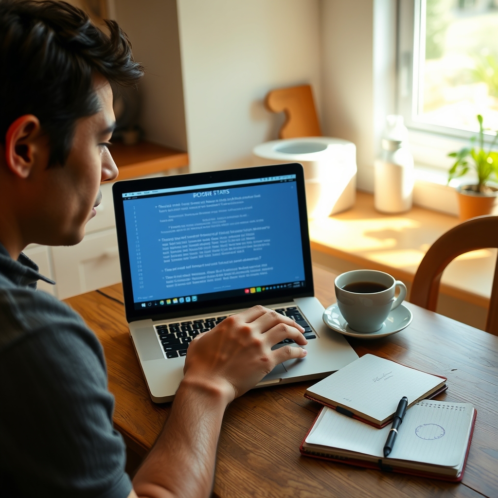 Person checking competition terms and conditions on a laptop before entering an instant win game
