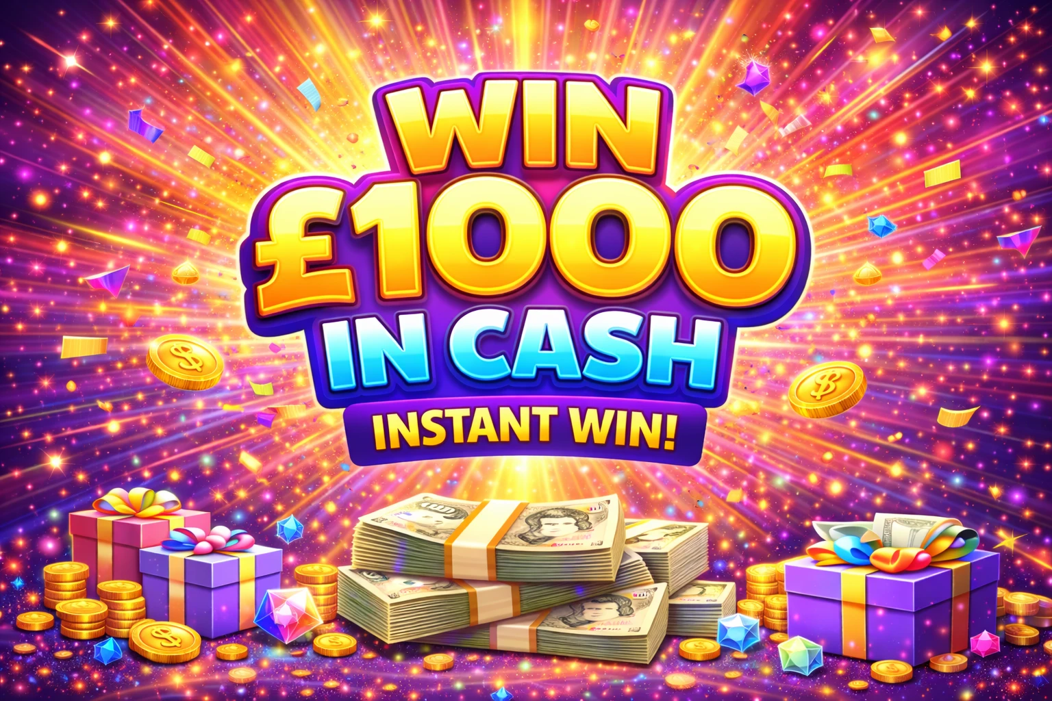 Win £1000 Tax Free Cash