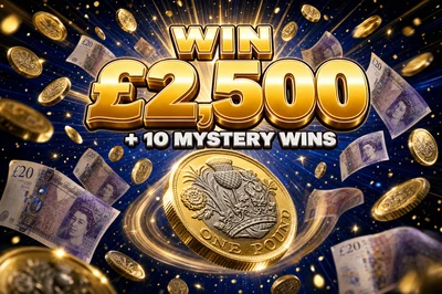 £2,500 Coin Flip - Win Cash OR 1 of 10 Mystery Prizes