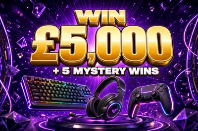 Win £5,000 Cash + 5 Mystery Instant Wins!
